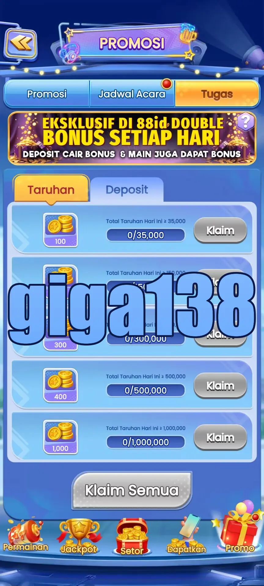 giga138 Tangkapan Layar Resmi APK